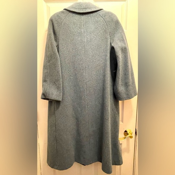 Bromley 100% Wool Button Down Trench Coat Long Sleeves Women’s Size Medium/Large - Picture 12 of 16